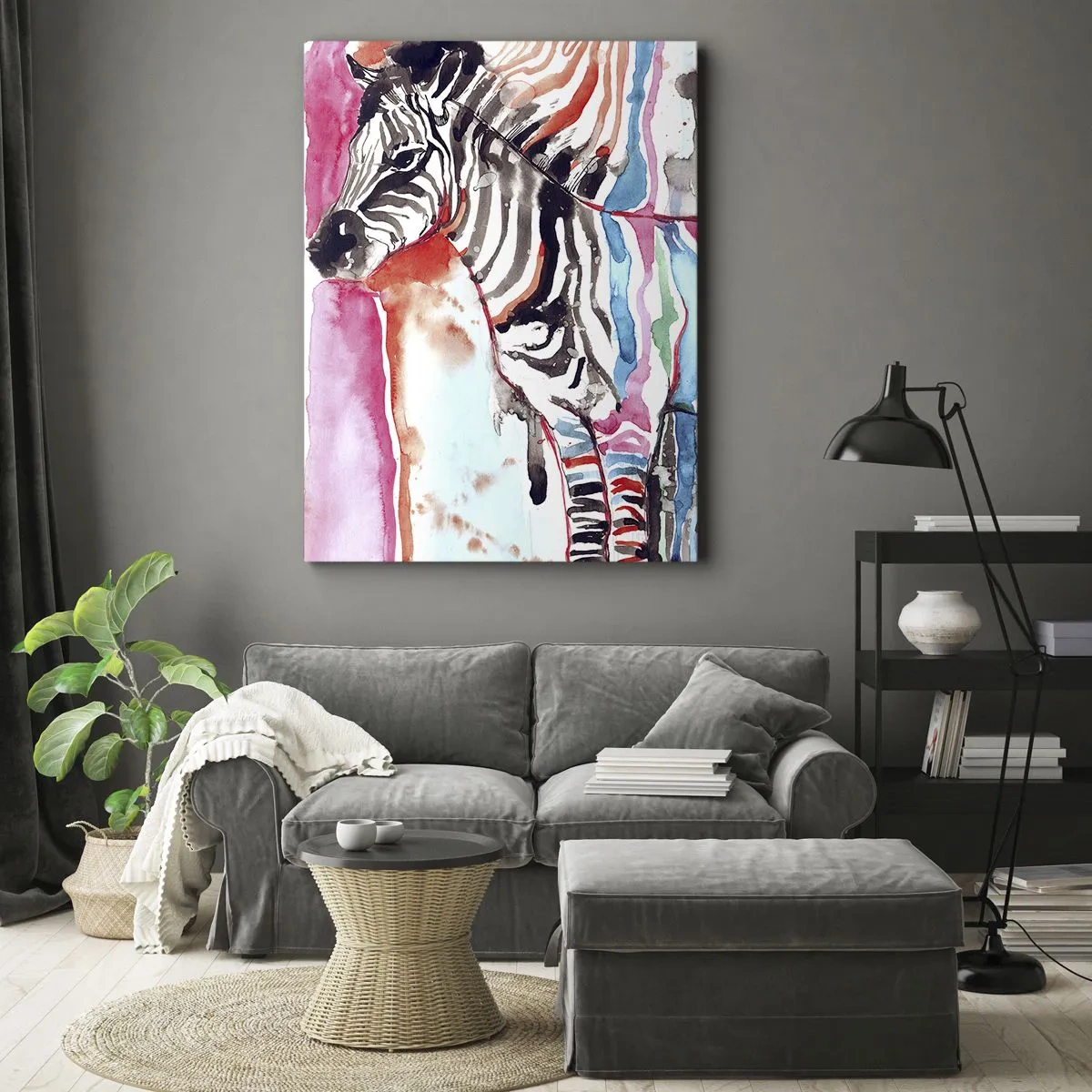 Bild auf Leinwand - Leinwandbild - Unbeschwerter Witz der Natur - 65x120 cm