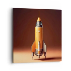 Bild auf Leinwand - Leinwandbild - Es beginnt mit einem Traum - 40x40 cm