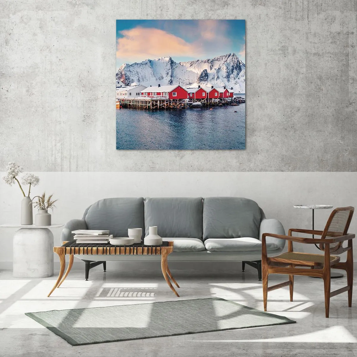 Glasbild - Bild auf glas - Nördlicher Rückzug - 70x70 cm