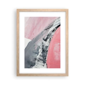 Poster in einem Rahmen aus heller Eiche - Passende Komposition - 30x40 cm