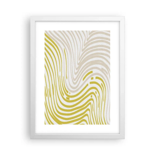 Poster in einem weißen Rahmen - Komposition mit sanfter Biegung - 30x40 cm