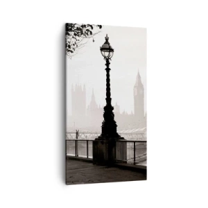 Bild auf Leinwand - Leinwandbild - Londoner Morgen - 45x80 cm