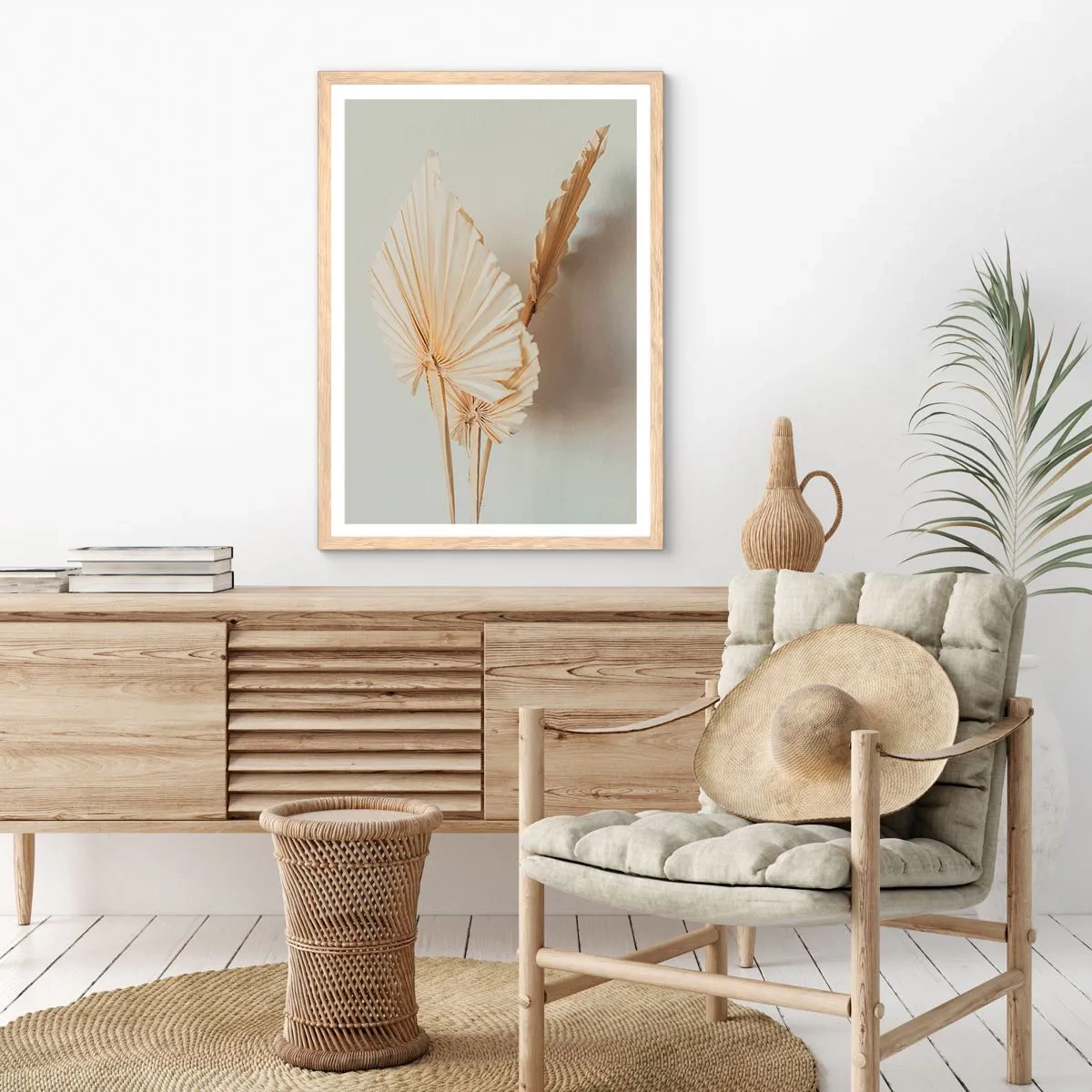 Poster in einem Rahmen aus heller Eiche - Wenn Sie Erleichterung brauchen - 50x70 cm