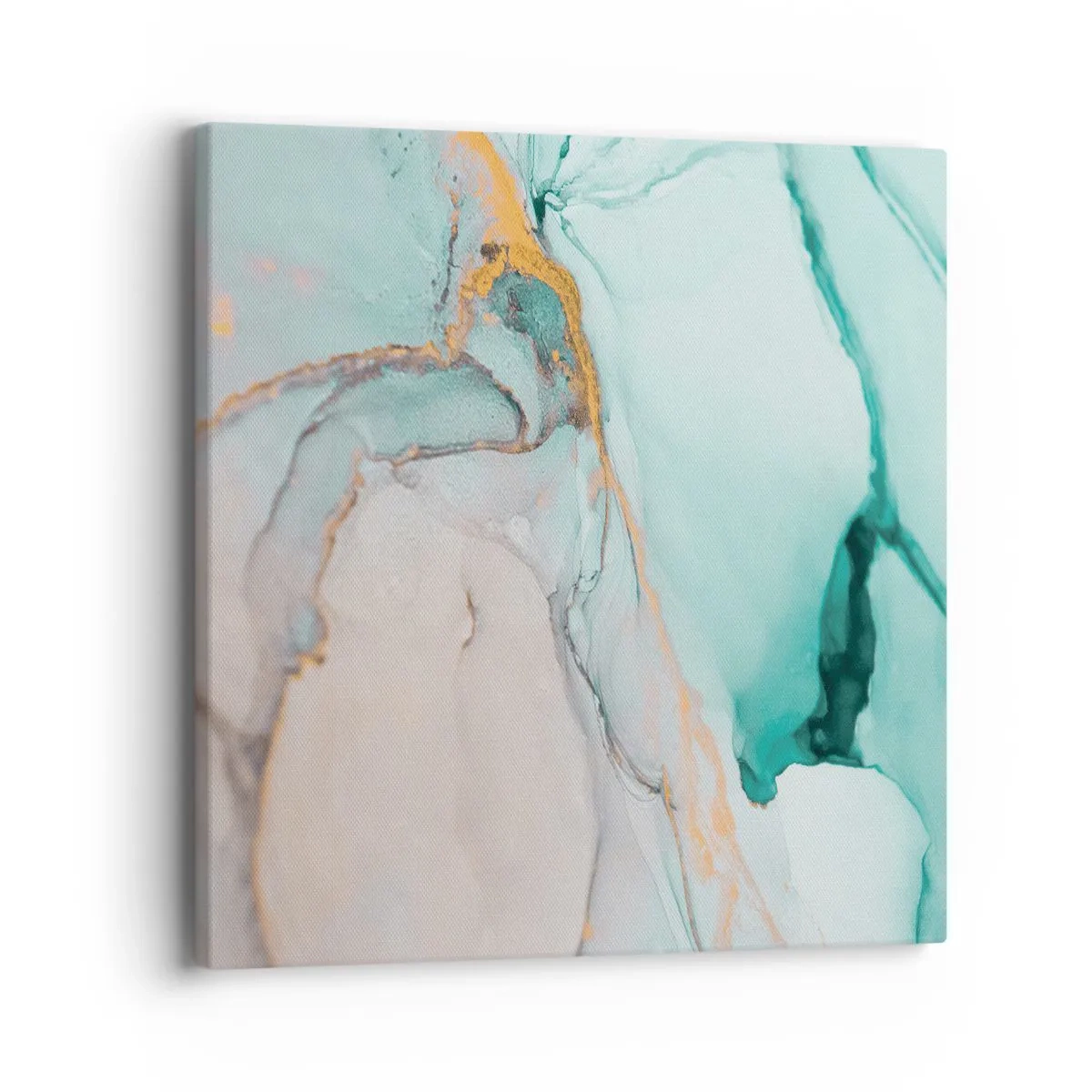 Bild auf Leinwand - Leinwandbild - Ein Tanz der Formen und Farben - 40x40 cm