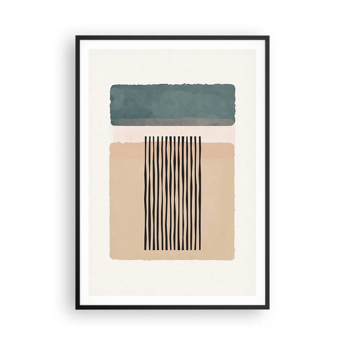 Poster in einem schwarzem Rahmen - Alles ist in Ordnung - 70x100 cm