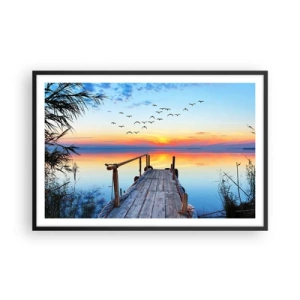 Poster in einem schwarzem Rahmen - Es ist Zeit, zurückzukehren ... - 91x61 cm