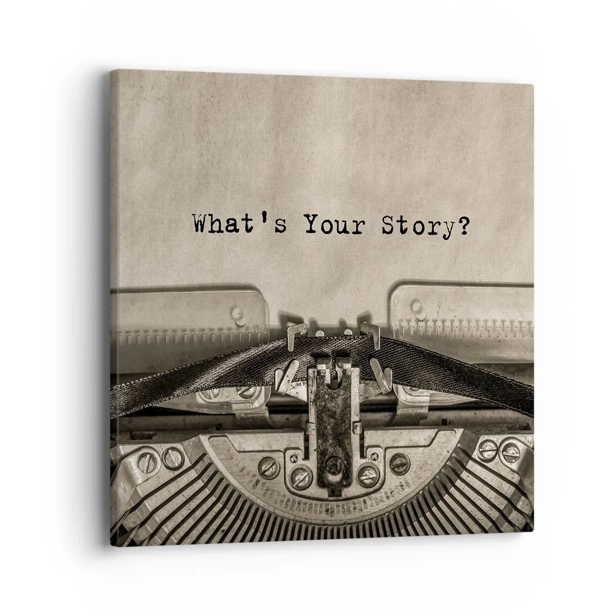 Bild auf Leinwand - Leinwandbild - Erzähl es mir - 40x40 cm