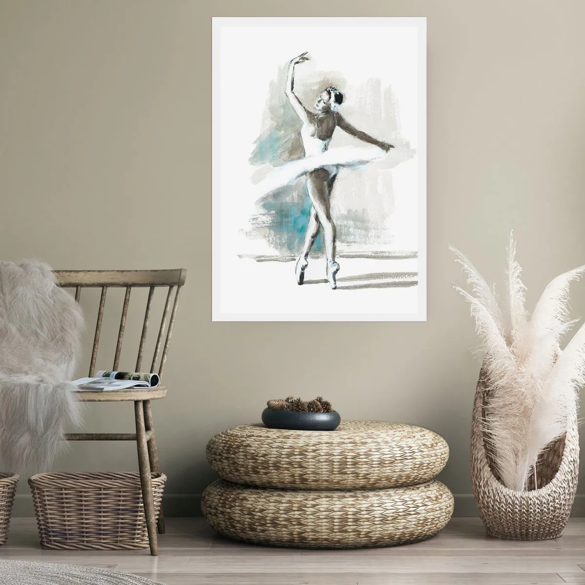 Poster - In einen Schwan verzaubert - 40x50 cm