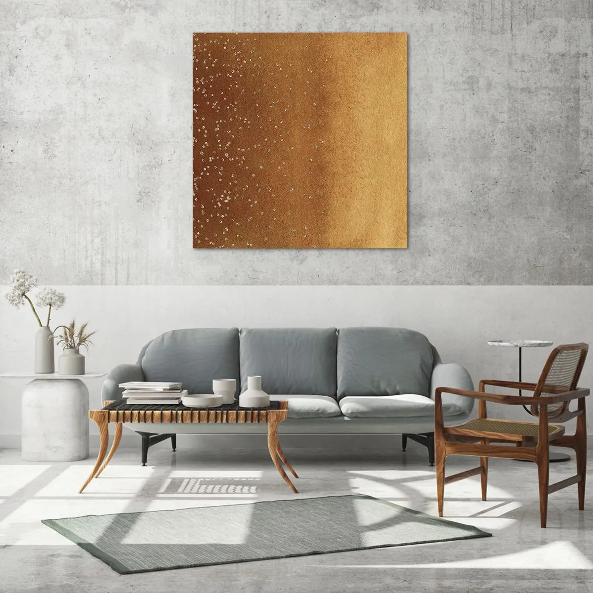 Glasbild - Bild auf glas - Die Geburt des Lichts - 70x70 cm