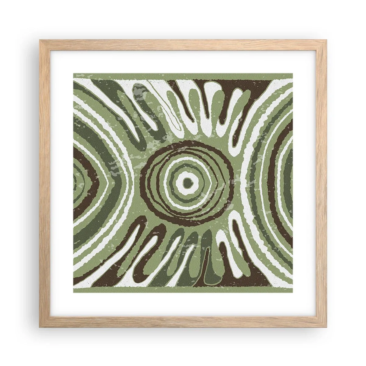 Poster in einem Rahmen aus heller Eiche - Explosion von Emotionen - 40x40 cm