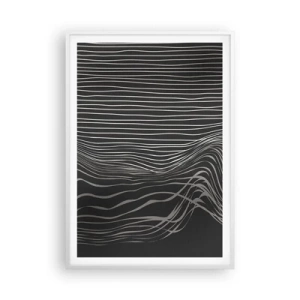 Poster in einem weißen Rahmen - Rhythmus und Akzent - 70x100 cm