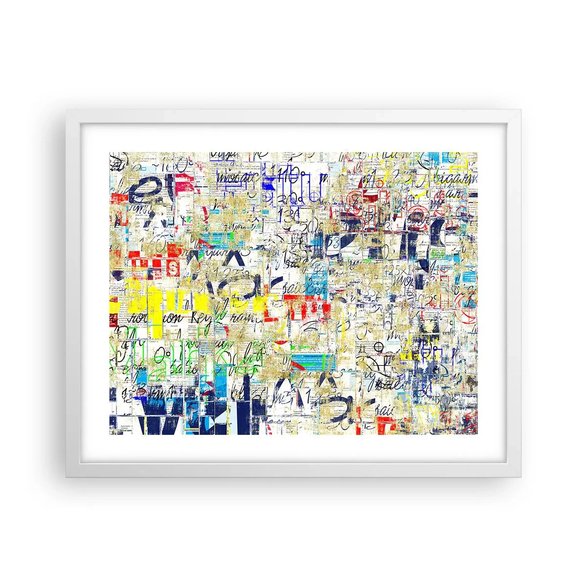 Poster in einem weißen Rahmen - Es freut einfach die Augen - 50x40 cm