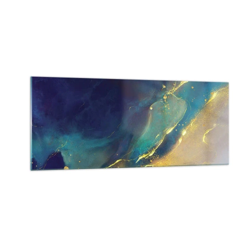 Glasbild - Bild auf glas - Der goldene Teich - 100x40 cm