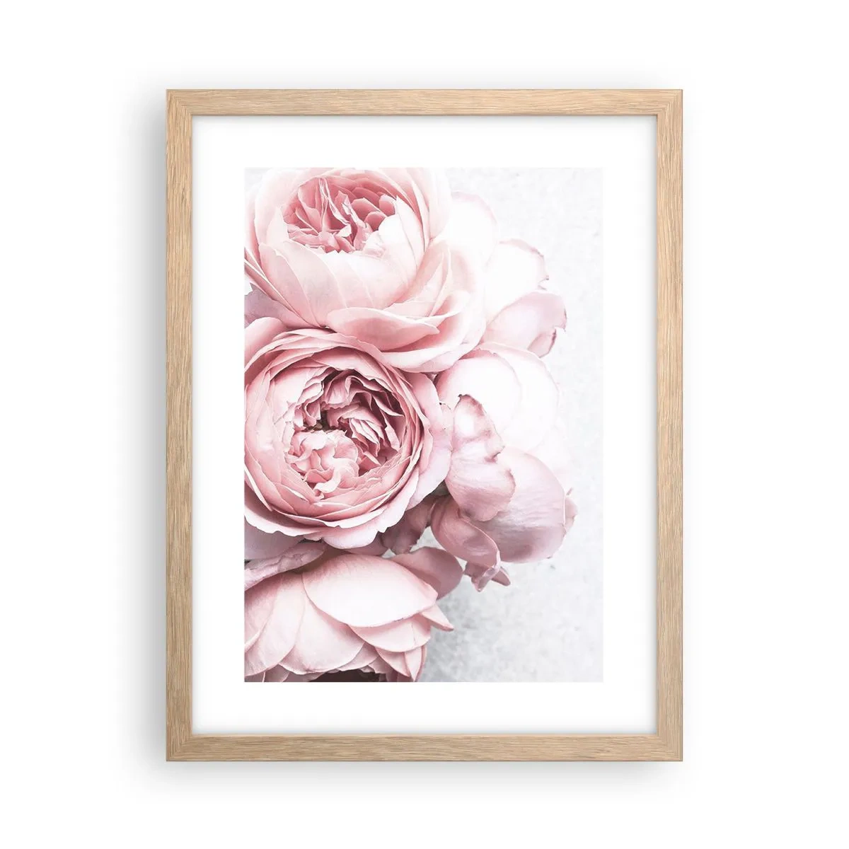 Poster in einem Rahmen aus heller Eiche - Für Romantiker - 30x40 cm