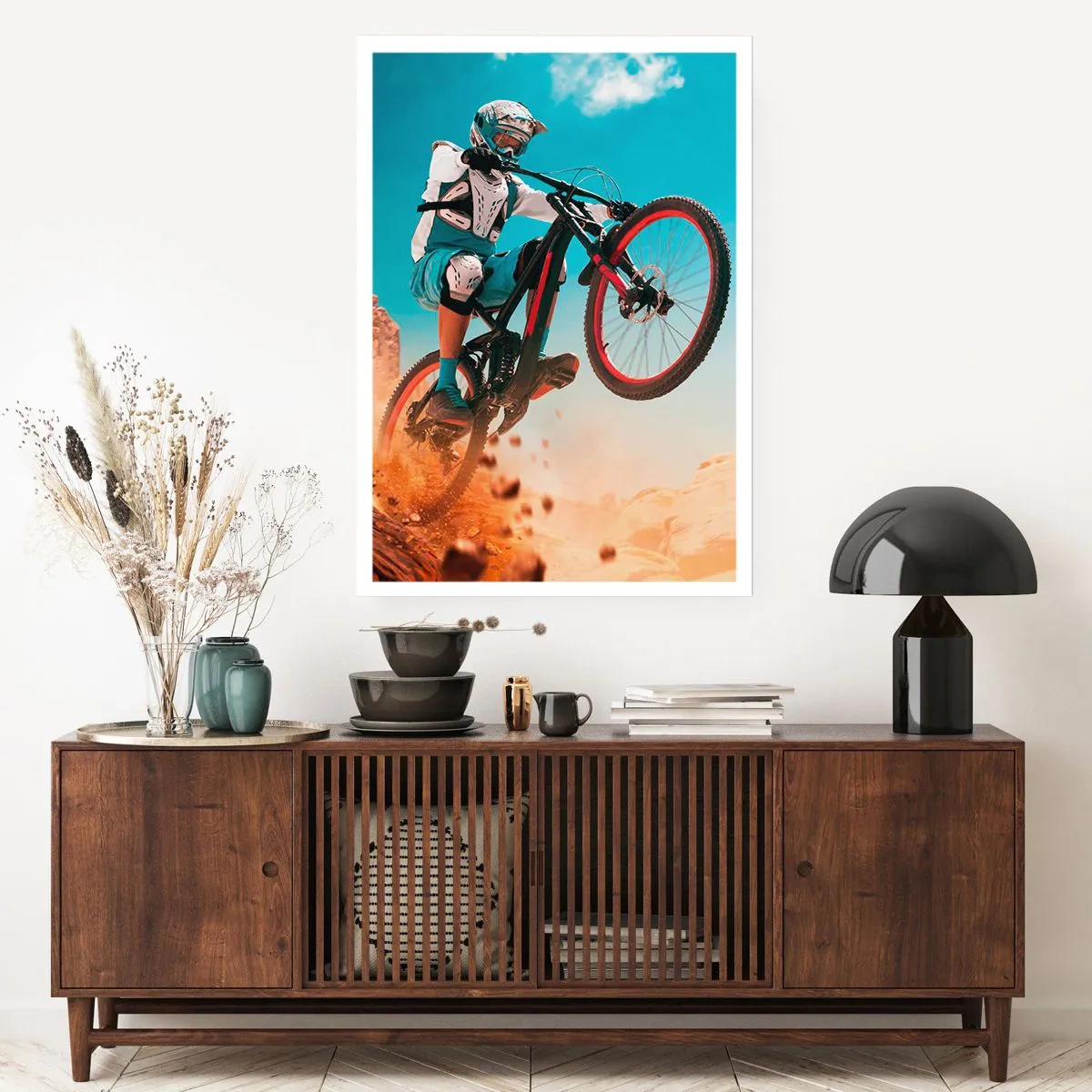 Poster - Fahrrad-Wahnsinn-Dämon - 30x40 cm