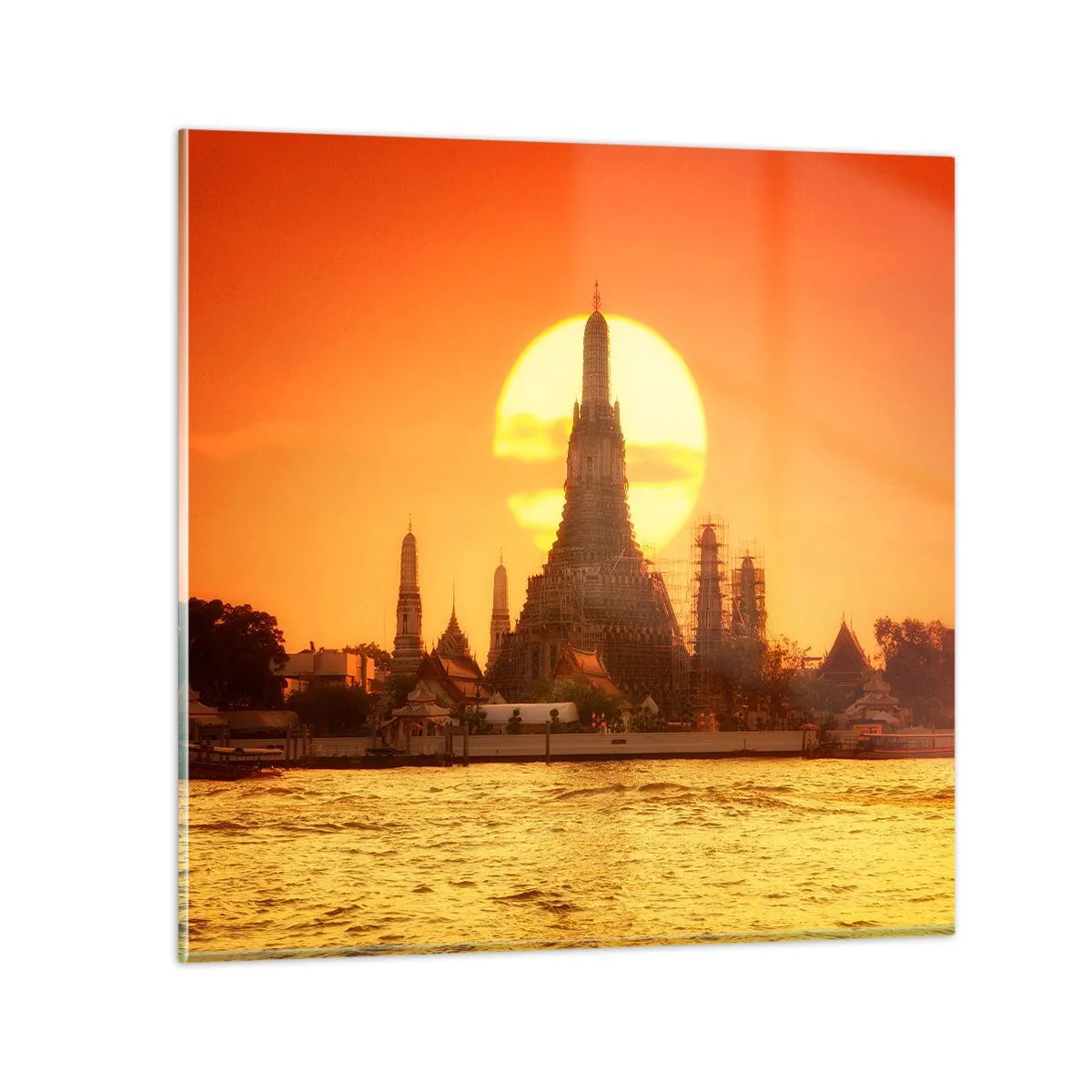 Glasbild - Bild auf glas - Der Sonne entgegen, immer der Sonne entgegen - 70x70 cm