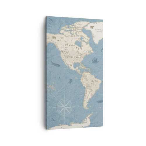 Bild auf Leinwand - Leinwandbild - Die Welt liegt zum Greifen nah - 45x80 cm