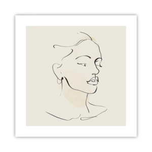 Poster - Eine bestimmte Linie - 40x40 cm