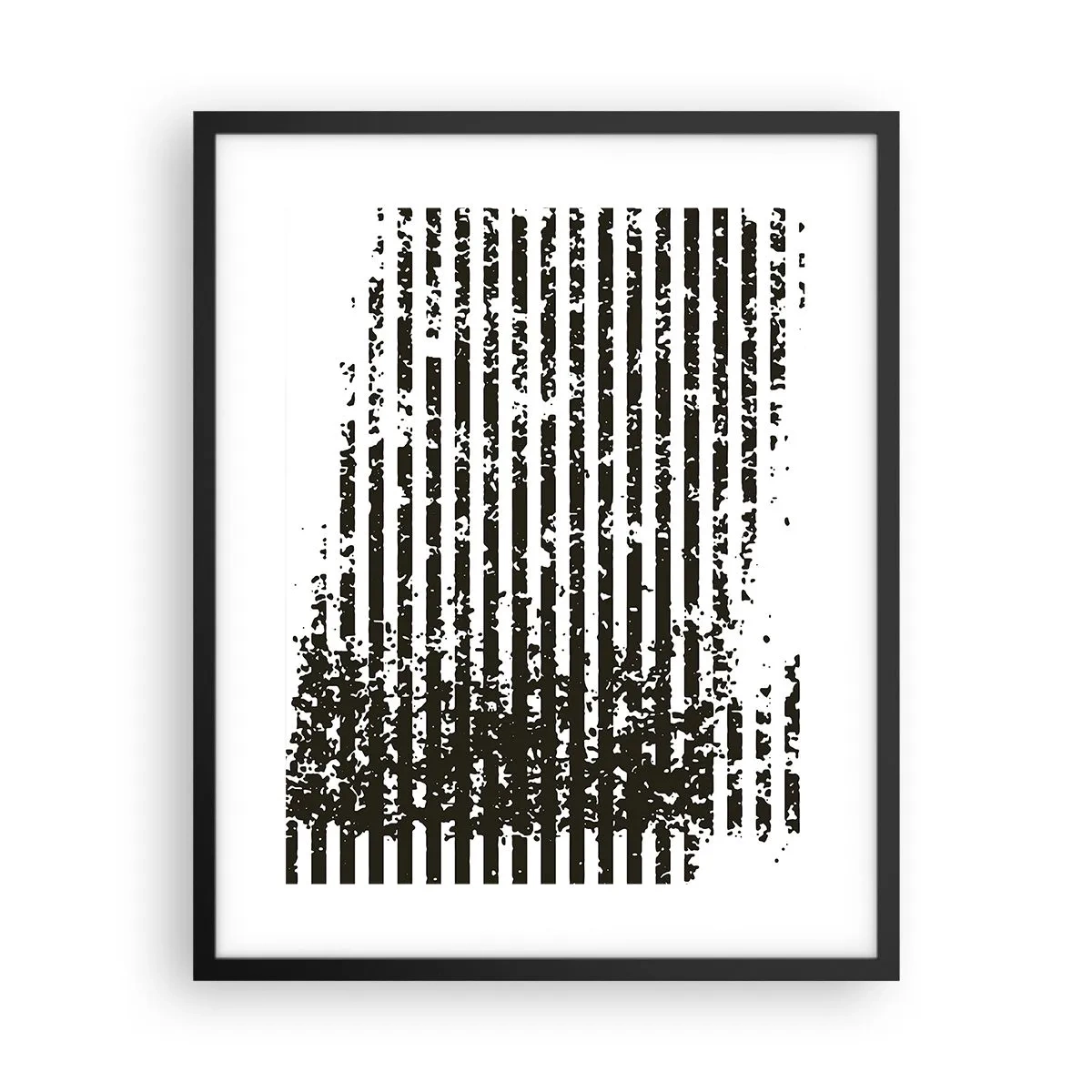 Poster in einem schwarzem Rahmen - Rhythmus und Rauschen - 40x50 cm