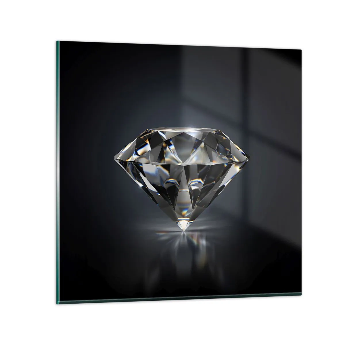 Glasbild - Bild auf glas - Beste Freundin - 60x60 cm