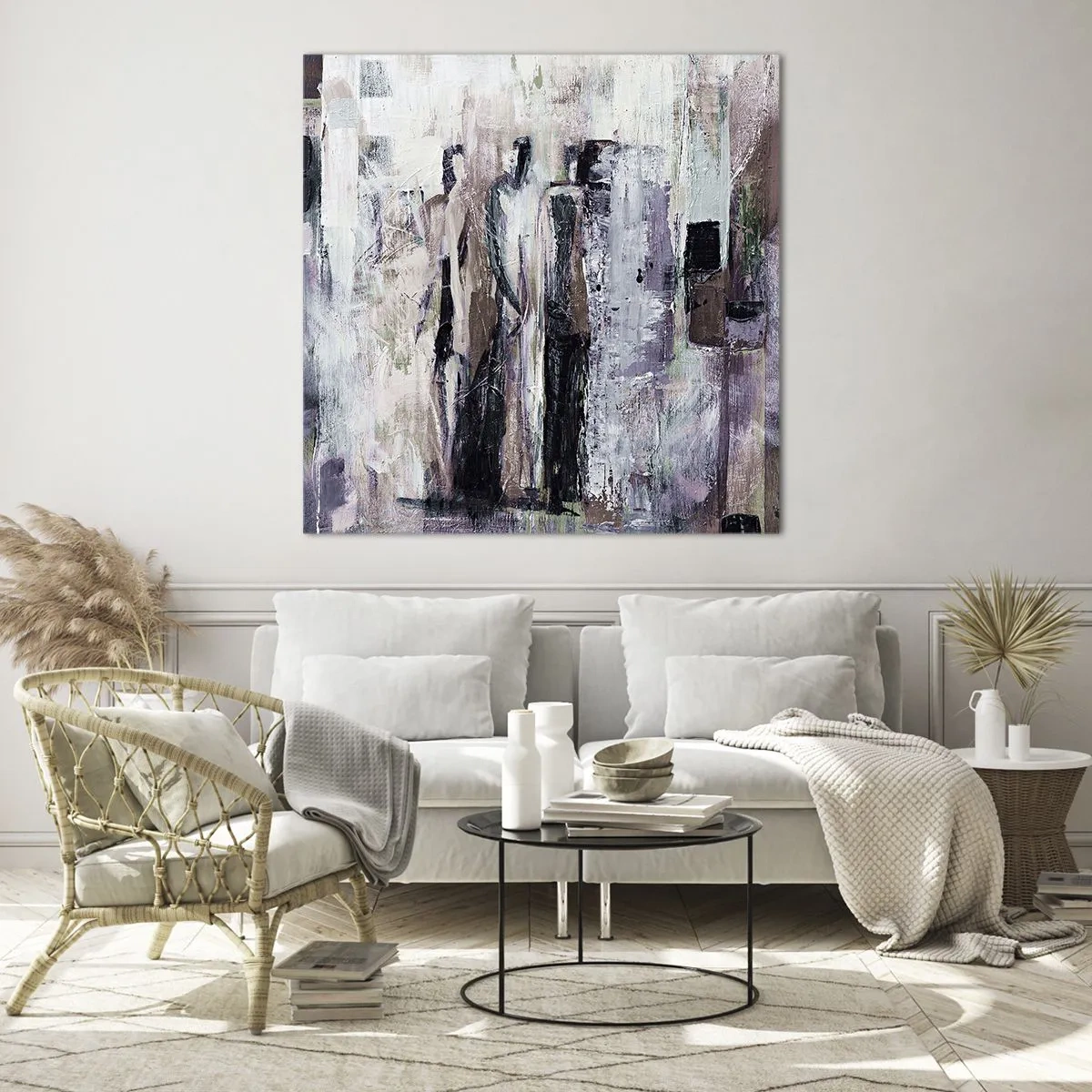 Glasbild - Bild auf glas - Die geheimnisvolle Drei - 70x70 cm