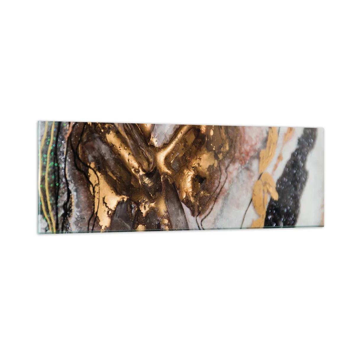 Glasbild - Bild auf glas - Das Element der Erde - 90x30 cm