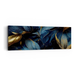 Bild auf Leinwand - Leinwandbild - Mit Gold gefüttert - 90x30 cm