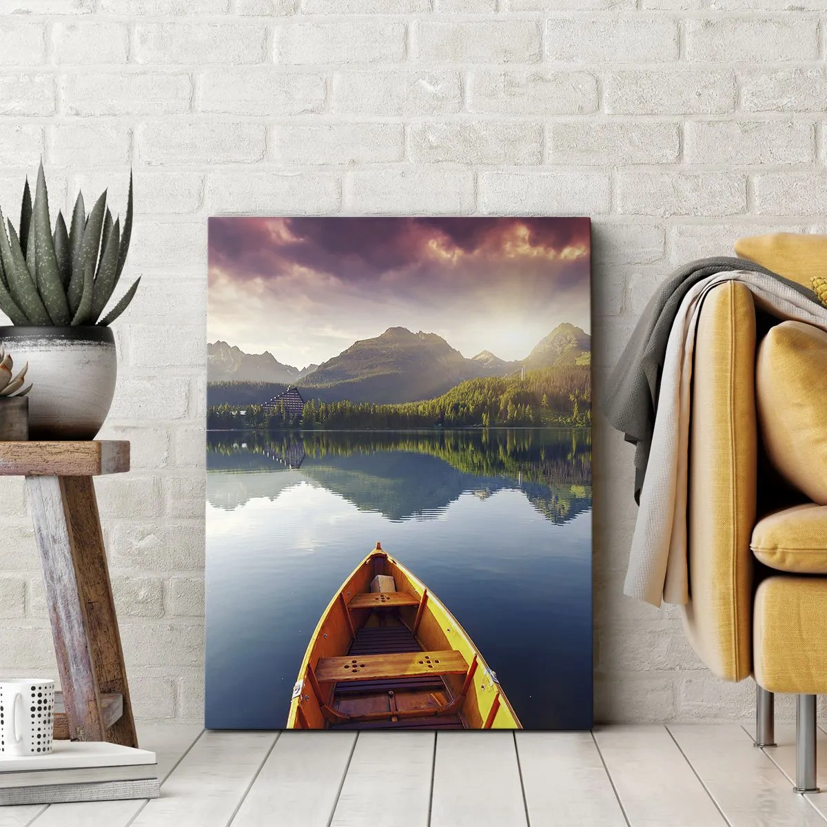 Bild auf Leinwand - Leinwandbild - Nichts gegen die Natur - 45x80 cm