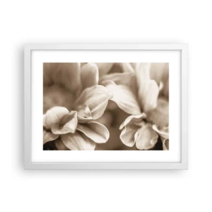 Poster in einem weißen Rahmen - So sanft wie ein Lächeln - 40x30 cm