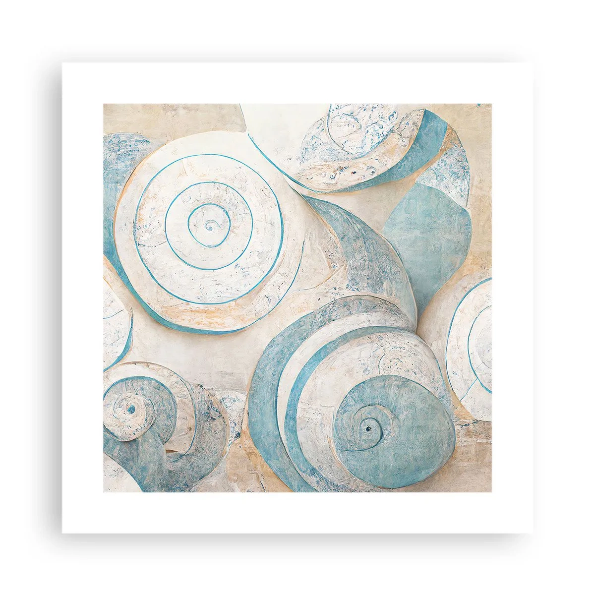 Poster - Was verbirgt sich in der Muschel? - 40x40 cm