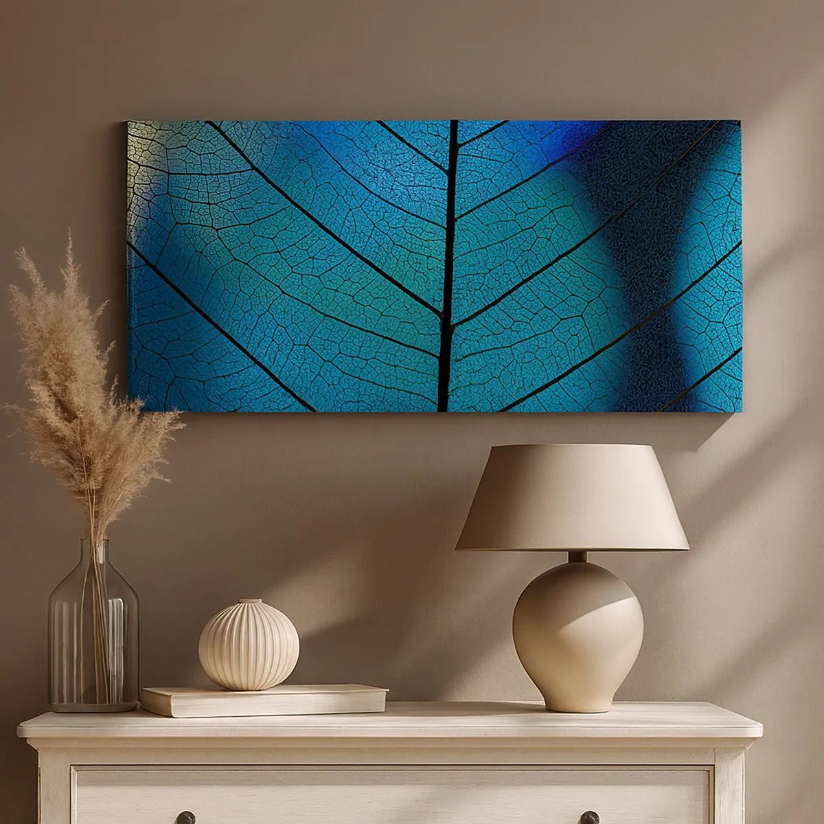 Bild auf Leinwand - Leinwandbild - Komplizierte Konstruktion - 100x40 cm