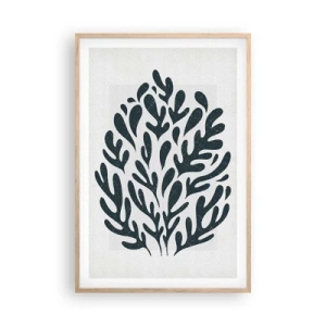 Poster in einem Rahmen aus heller Eiche - Formen der Natur - 61x91 cm