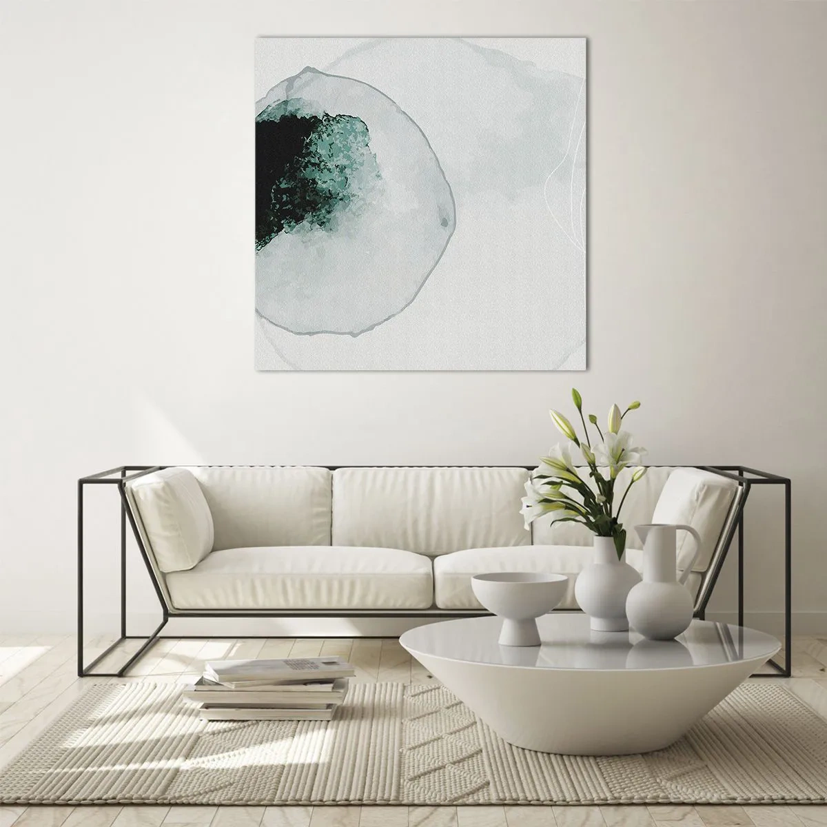 Glasbild - Bild auf glas - In einem Tropfen Wasser - 70x70 cm