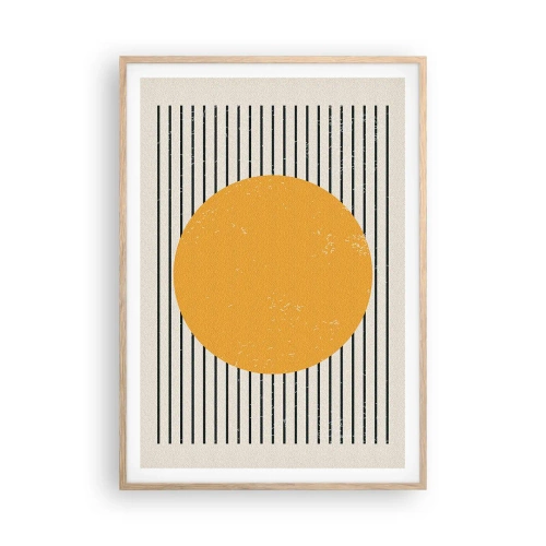 Poster in einem Rahmen aus heller Eiche - Die Kraft der Einfachheit - 70x100 cm