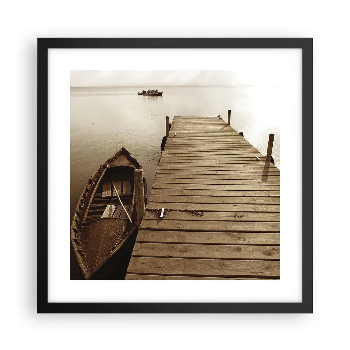 Poster in einem schwarzem Rahmen - Großer Frieden - 40x40 cm