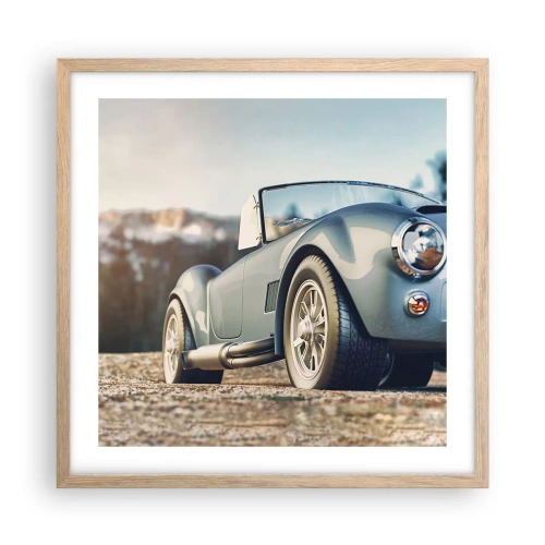 Poster in einem Rahmen aus heller Eiche - Denn Stil zählt - 50x50 cm