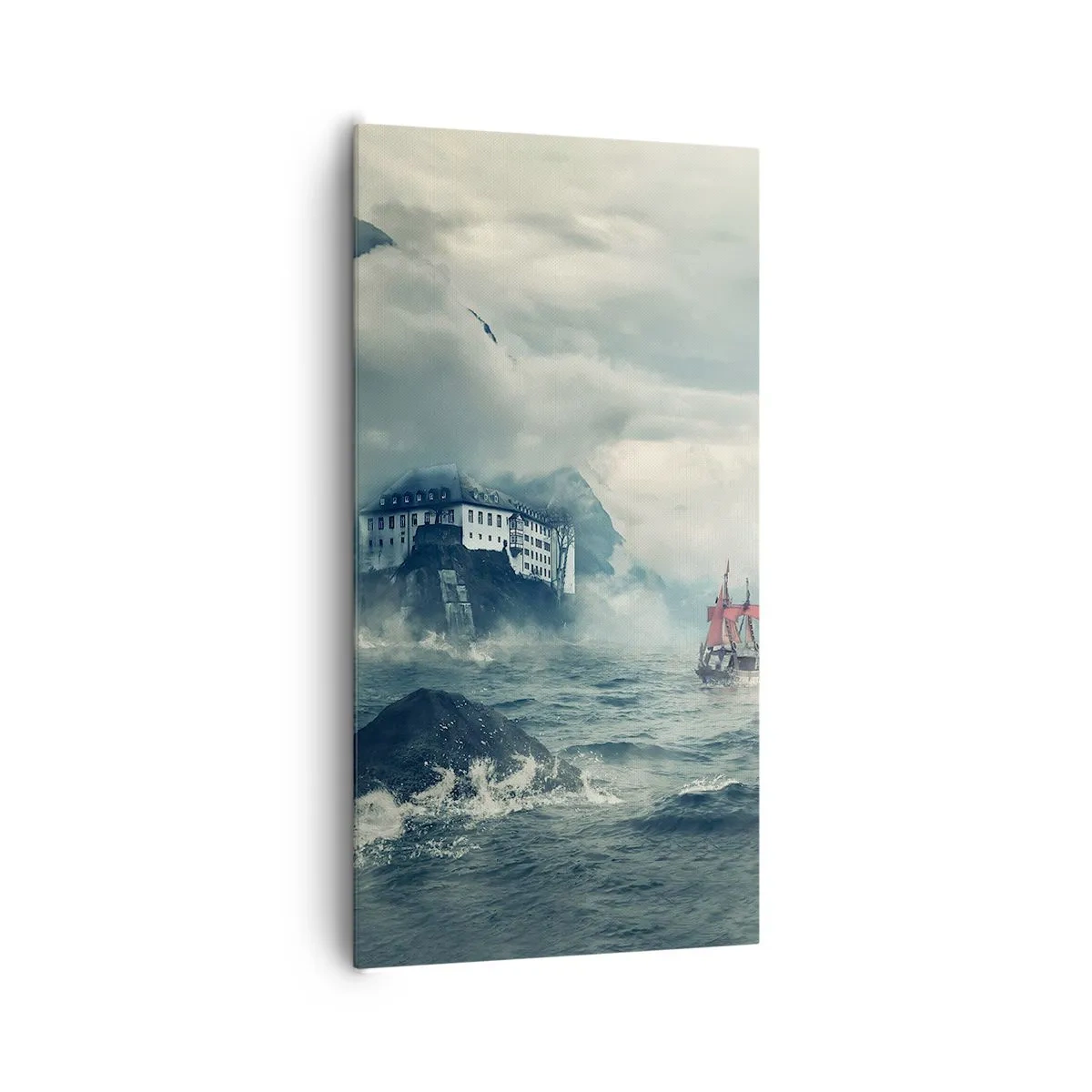 Bild auf Leinwand - Leinwandbild - In magischen Gewässern - 65x120 cm