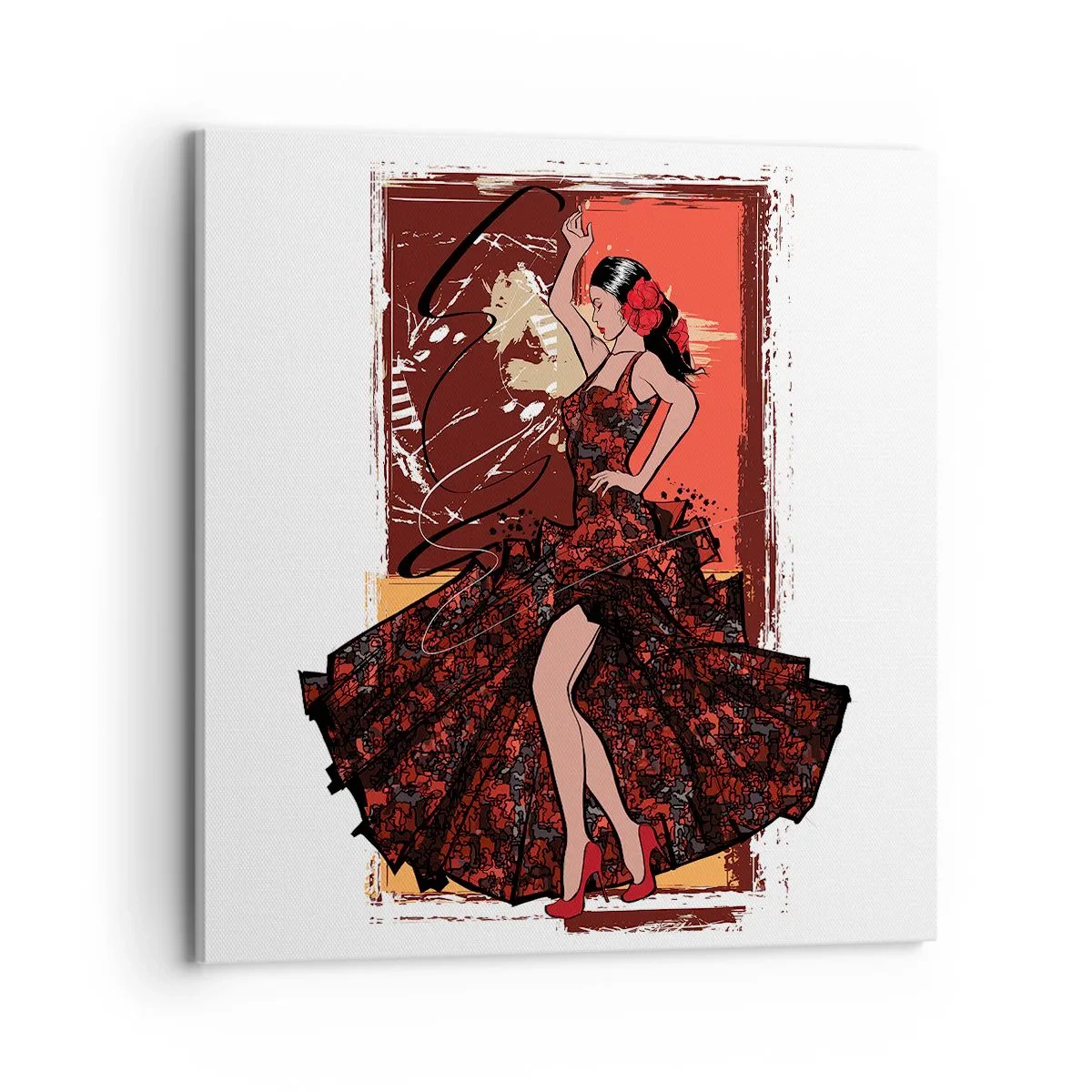 Bild auf Leinwand - Leinwandbild - Im Rhythmus des Herzens - 70x70 cm