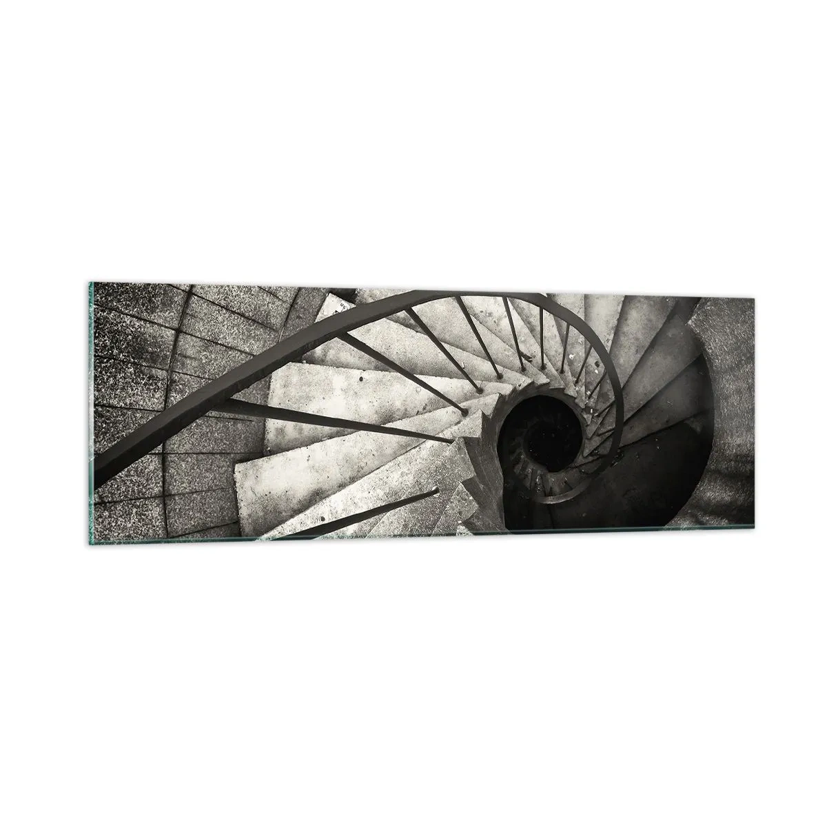 Glasbild - Bild auf glas - Treppe hoch, Treppe runter - 90x30 cm