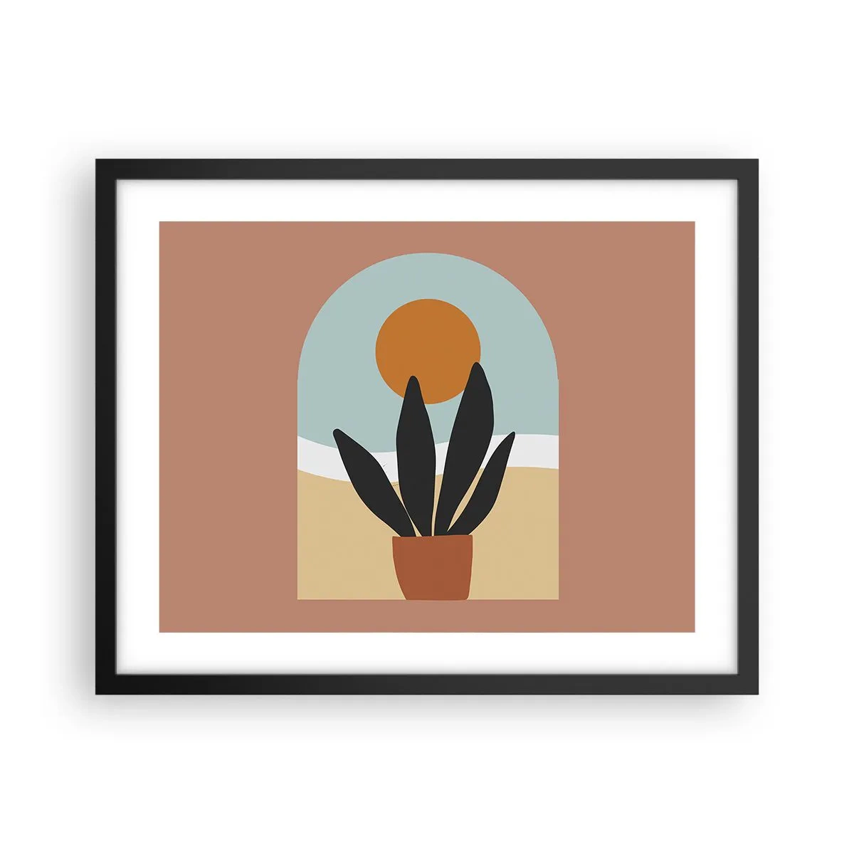 Poster in einem schwarzem Rahmen - Kleine Freuden - 50x40 cm