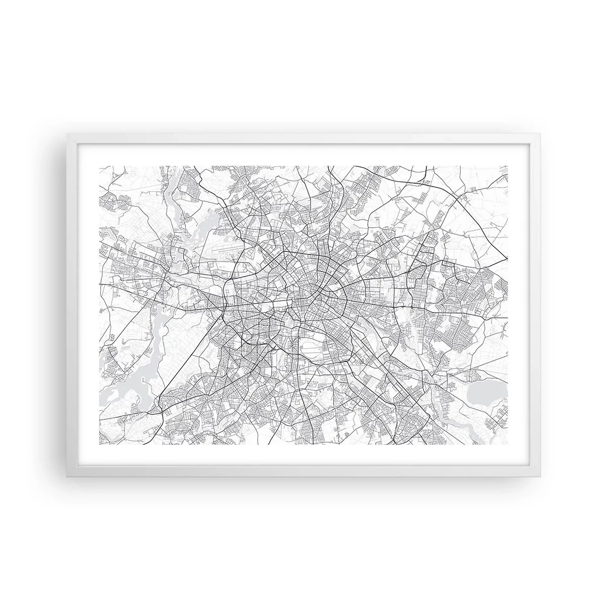 Poster in einem weißen Rahmen - Berliner Blume - 70x50 cm