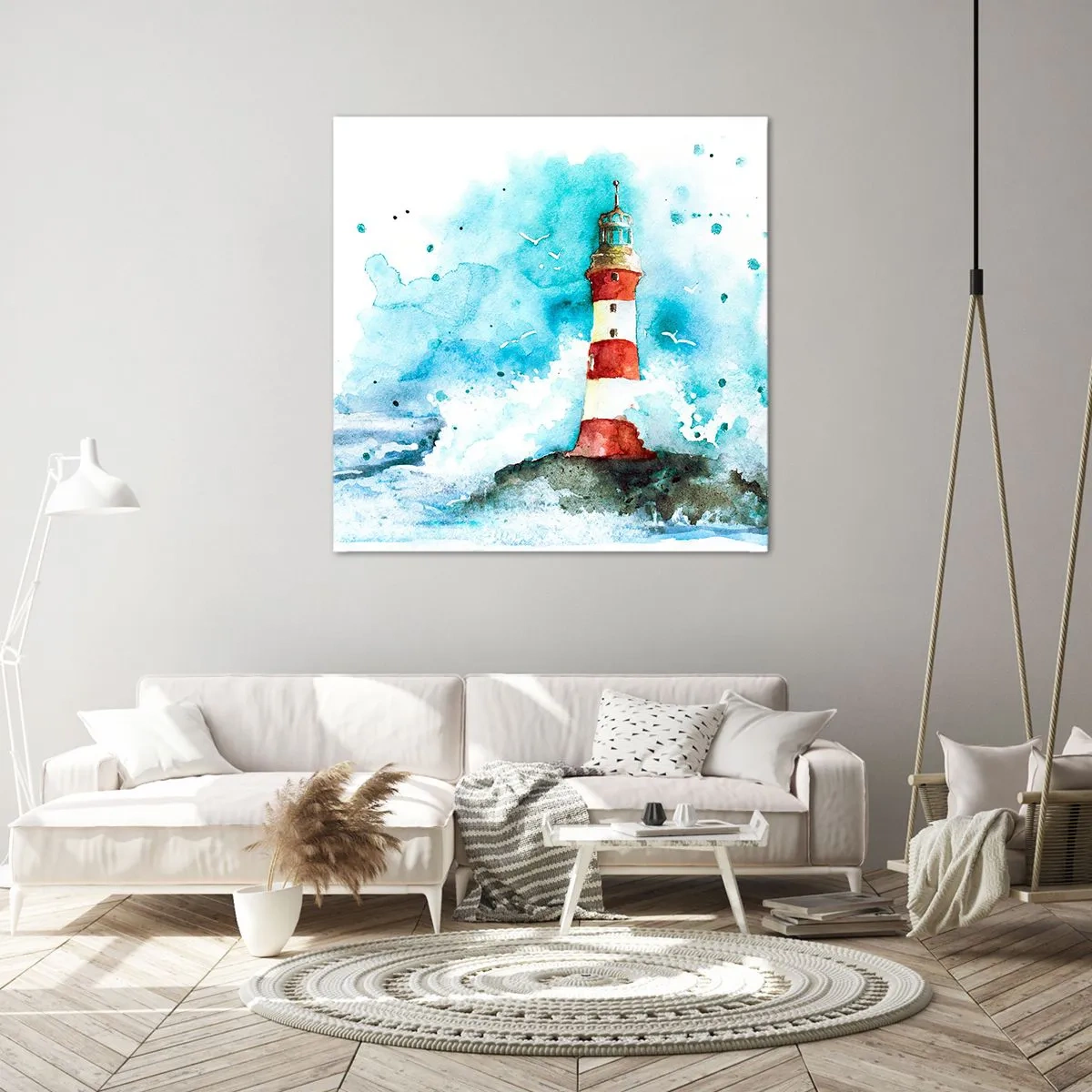 Bild auf Leinwand - Leinwandbild - Einheit der Elemente - 40x40 cm