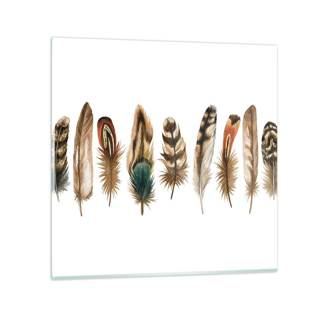 Glasbild - Bild auf glas - Eine federleichte Variante - 30x30 cm
