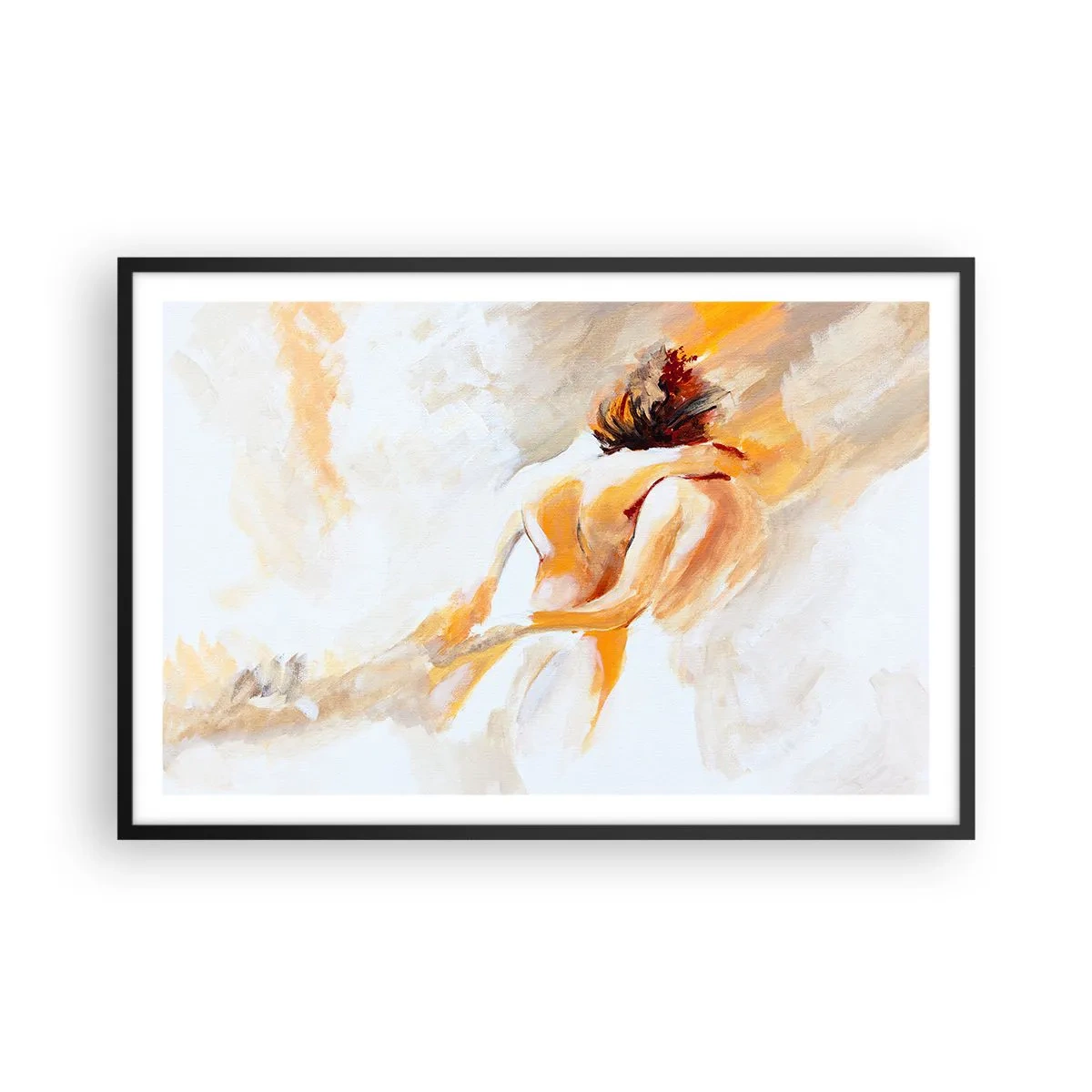 Poster in einem schwarzem Rahmen - Am Himmel der Nähe - 91x61 cm
