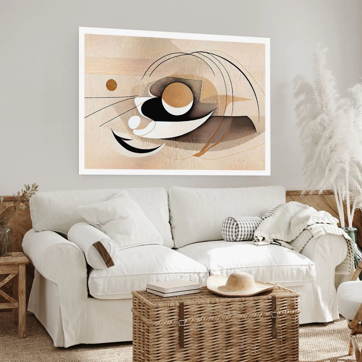 Poster - Komposition: die Essenz des Wortes - 40x30 cm