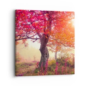 Bild auf Leinwand - Leinwandbild - Blühende Raserei - 40x40 cm