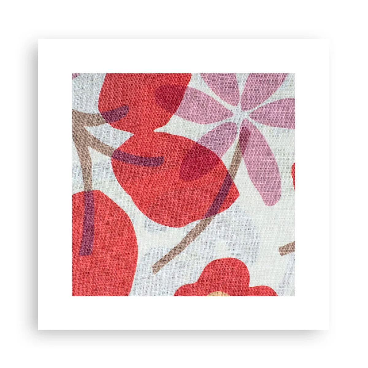 Poster - Blumenarrangement in Rosa - 30x30 cm