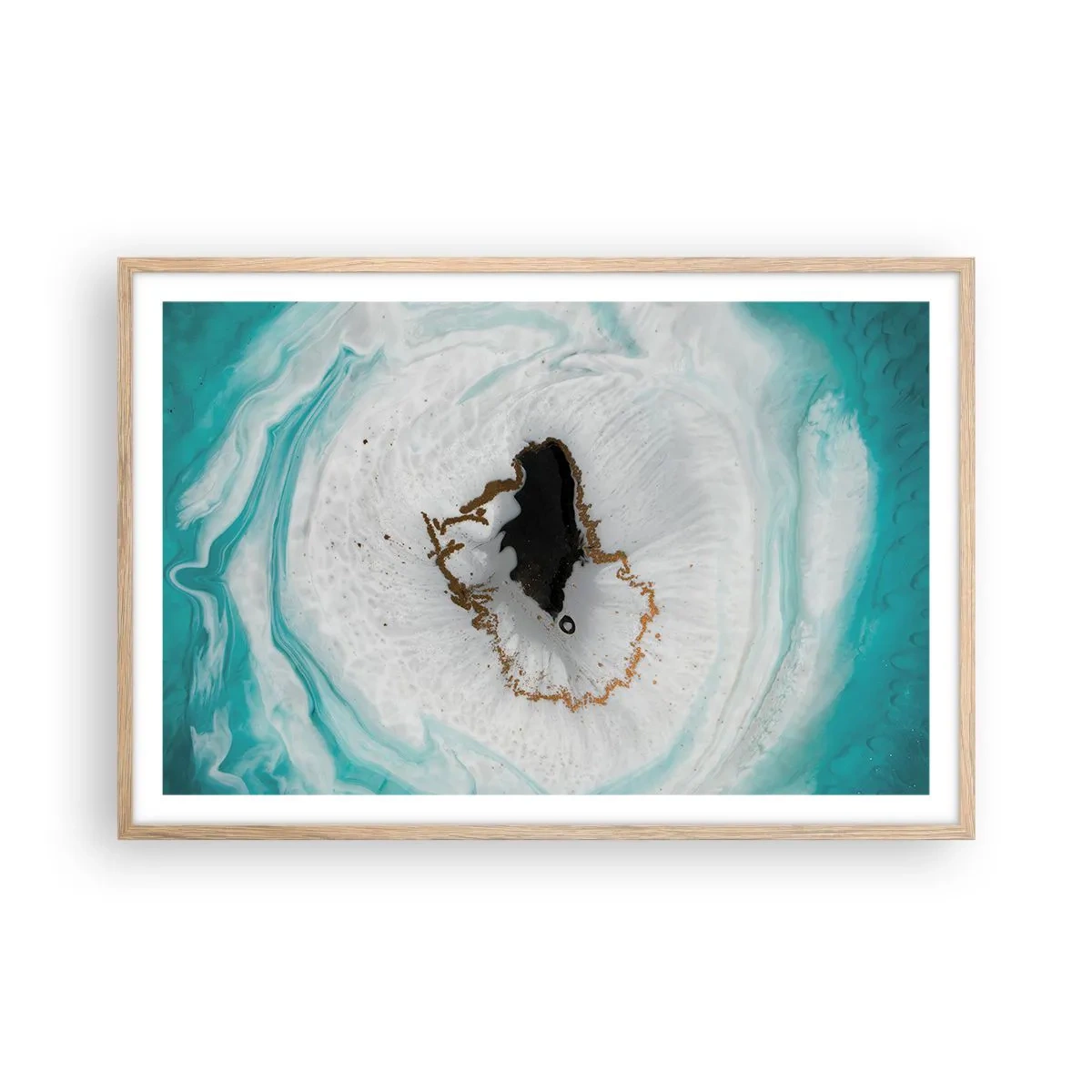 Poster in einem Rahmen aus heller Eiche - Nach Innen eindringen - 91x61 cm