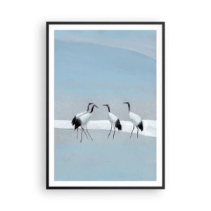 Poster in einem schwarzem Rahmen - Nach einem heißen Tag - 70x100 cm