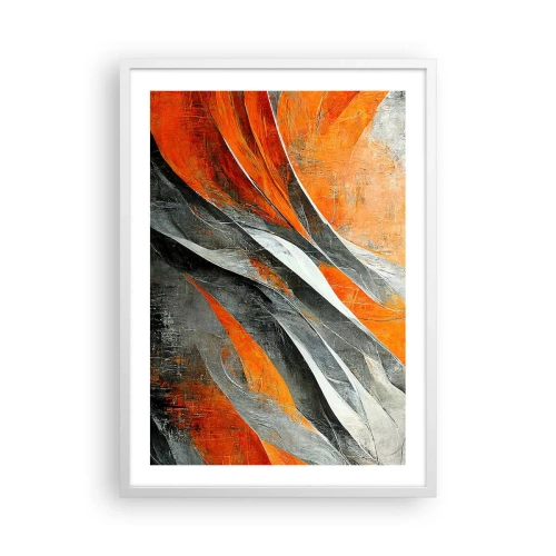Poster in einem weißen Rahmen - Hitze und Kälte - 50x70 cm